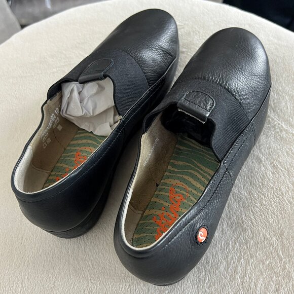 NEW Softinos® Black Leather Slip On Shoes Size 39 from Portugal 🎉Host Pick🎉 - Picture 4 of 9